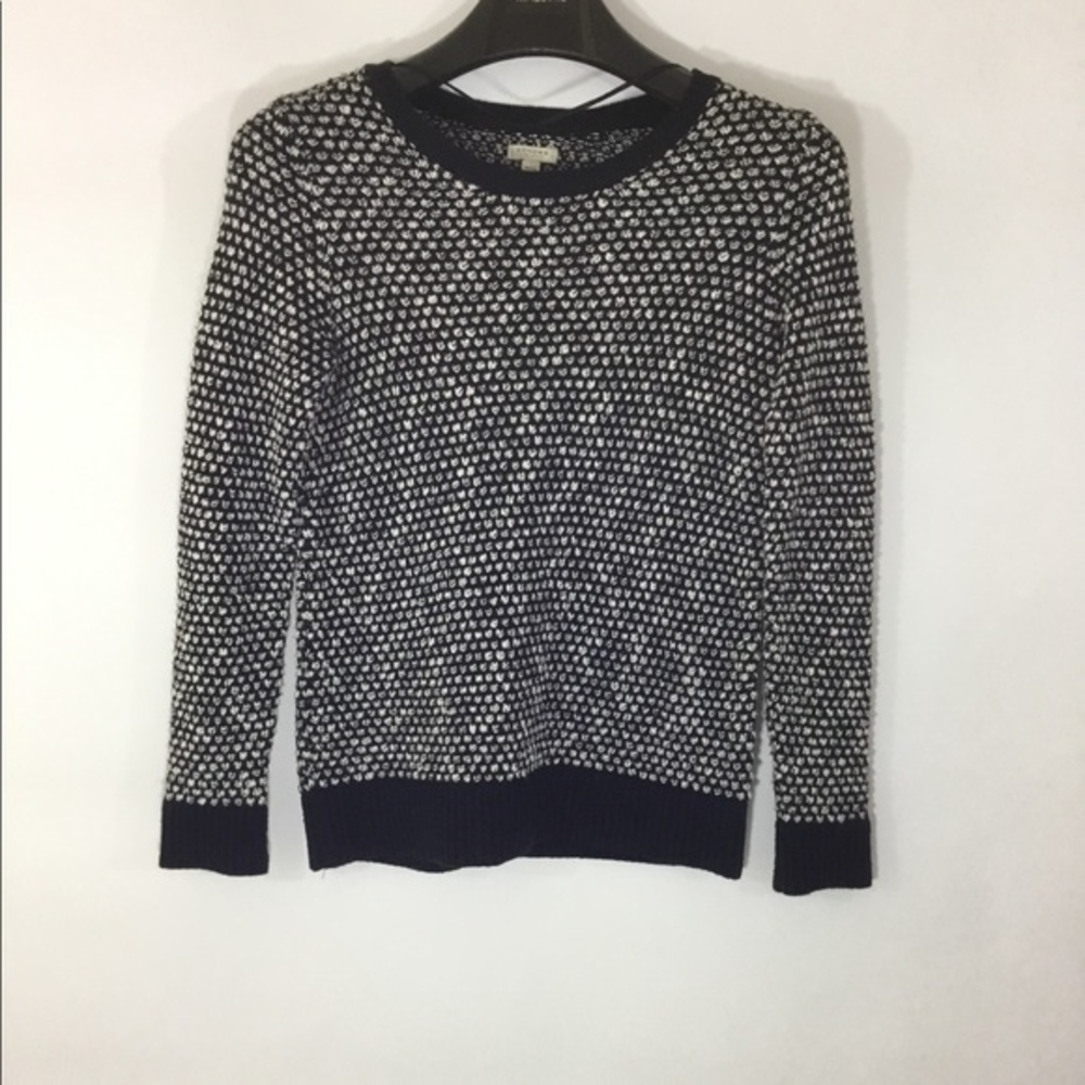 SONOMA‎ LIFE & STYLE BLACK & White Knit Sweater